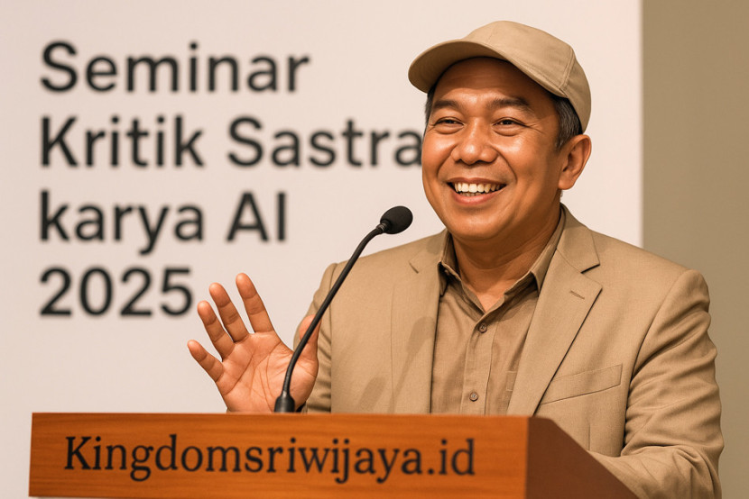Ilustrasi pembicara Kritik Sastra AI, Yurnaldi. (FOTO: AI)