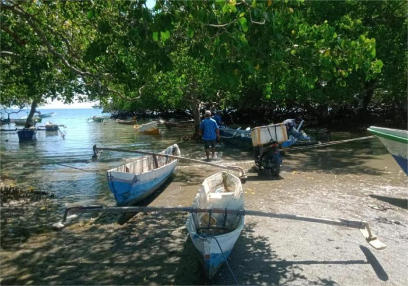 Lokasi penyergapan penyelundupan ikan tuna ekor kuning. Sumber:Dispenal
