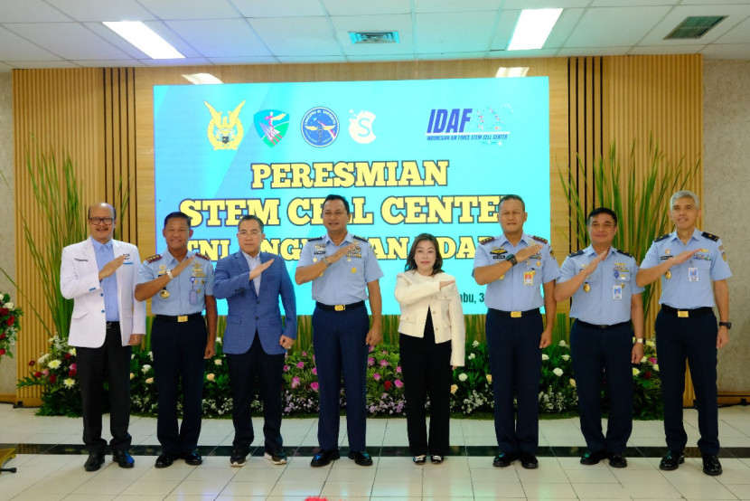 Peresmian Poliklinik Stem Cell TNI AU di Lakespra dr Saryanto. Sumber: Dispenau