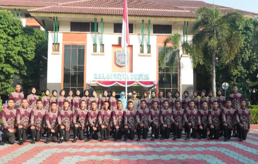 Calon Pasukan Pengibar Bendera Pusaka (Capaska) Kota Depok. (Foto: Dok Diskominfo Kota Depok) 