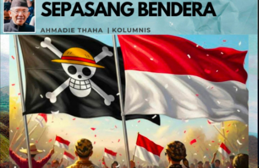 Foto ilustrasi Catatan Cak AT: Sepasang Bendera. (Foto: Dok RUZKA INDONESIA)