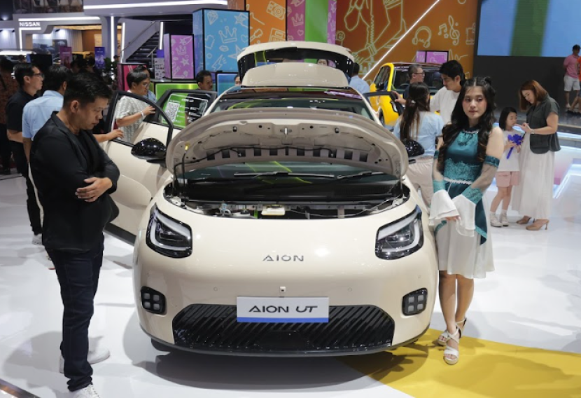 Tampak AION UT, produk GAC Indonesia di GIIAS 2025. GAC Indonesia