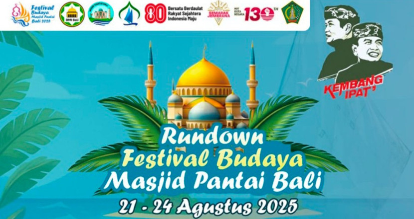 Flayer Festival Budaya Masjid Pantai Bali. (Foto: Dok RUZKA INDONESIA) 