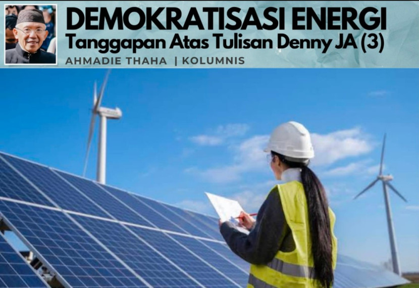 Foto ilustrasi Catatan Cak AT: Demokratisasi Energi. (Foto: Dok RUZKA INDONESIA)