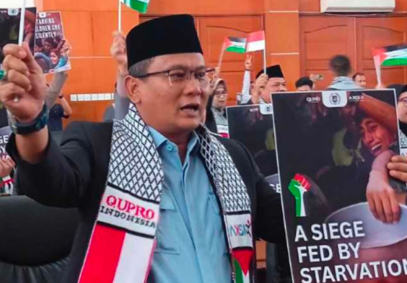 Ketua Komisi B DPRD Depok, Hamzah dukung kemerdekaan Palestina. (Foto: Dok RUZKA INDONESIA)