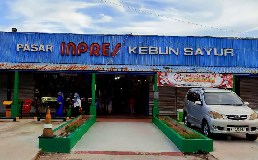 Pasar Inpres Kebun Sayur, Balikpapan, Kaltim. (Sekitarkaltim.ID)