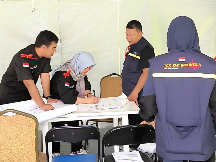 Peserta Pelatihan Pemberdayaan dan Peningkatan Kapasitas Tenaga Cadangan Kesehatan - Emergency Medical Team (TCK-EMT) Tipe 2 Indonesia