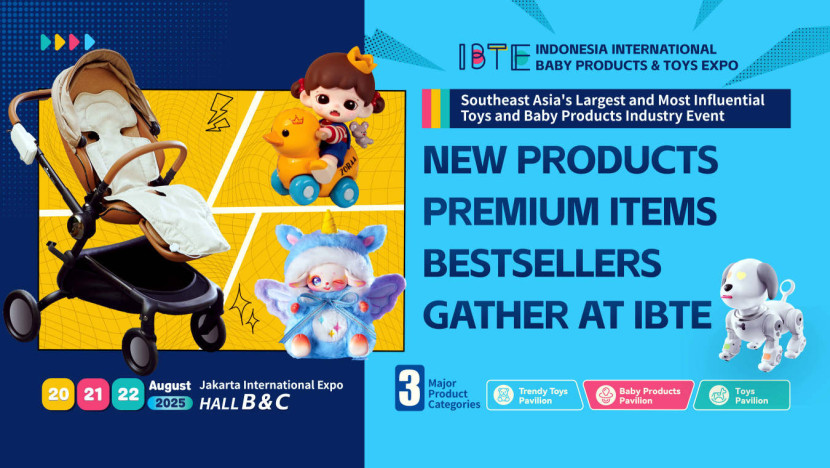 Indonesia International Baby Products and Toys Expo (IBTE) yang digelar Chaoyu Expo akan menampilkan lebih dari 1.000 stan pameran di area seluas 20.000 meter persegi di Jakarta International Expo (JIEXPO), Kemayoran, Indonesia, pada 20-22 Agustus 2025 mendatang. (Foto: Dok RUZKA INDONESIA)