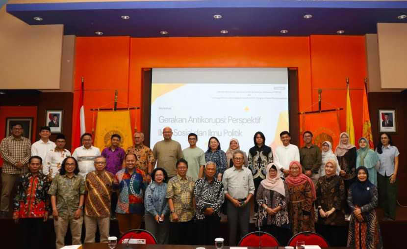 Workshop bertema “Gerakan Antikorupsi: Perspektif Ilmu Sosial dan Politik” di Auditorium Juwono Sudarsono, FISIP UI, Depok, pada Senin (11/08/2025). (Foto: Humas UI) 