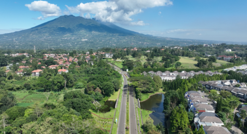 Tampak salah satu pemandangan Rancamaya, Bogor.      dok SInarmas Land