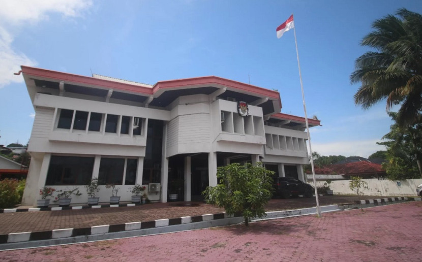 Gedung KPU Balikpapan, Kaltim. 