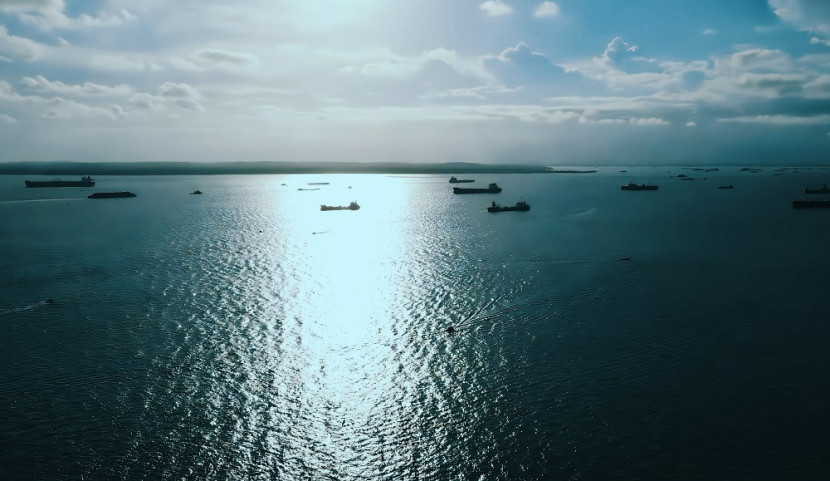 Teluk Balikpapan, via drone. (SekitarKaltim.ID)