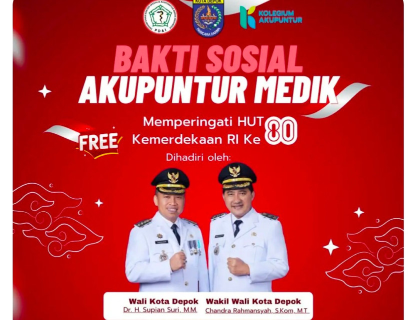 Flayer bakti sosial akupuntur medik gratis. (Foto: Dok RUZKA INDONESIA)
