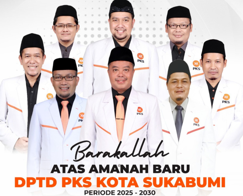 Pengurus DPTD PKS Kota Sukabumi 2025-2030.