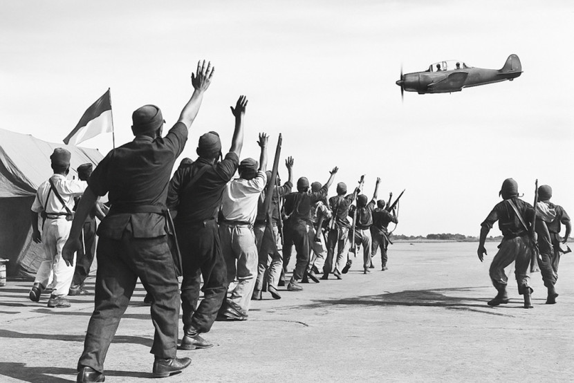 Ilustrasi pesawat tempur AURI terbang dari lapangan terbang Beranti. (FOTO: AI)