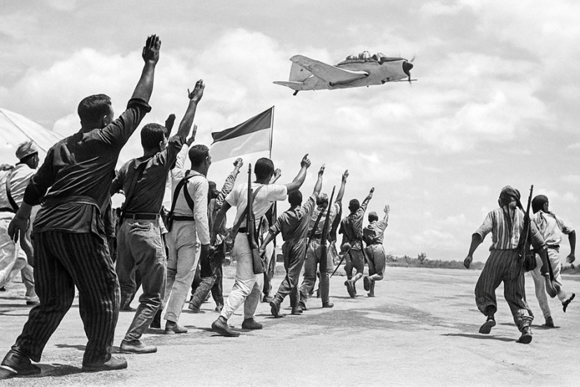 Ilustrasi pesawat tempur AURI terbang dari lapangan terbang Beranti. (FOTO: AI)