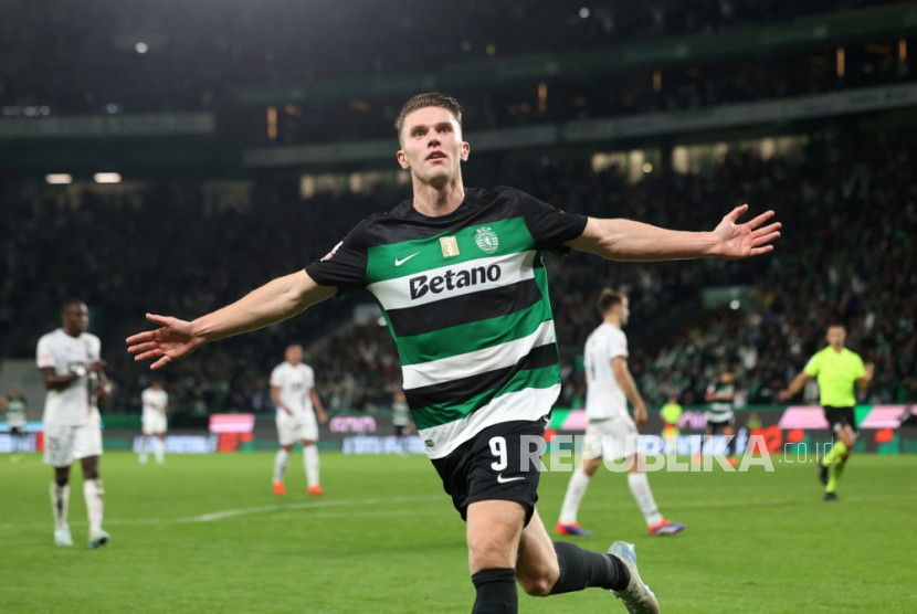 Penyerang baru asal Sporting CP, Viktor Gyokeres, kini siap membela Arsenal.  