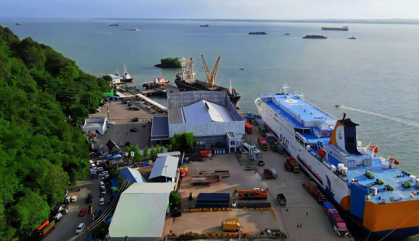 Pelabuhan Semayang Balikpapan via drone. (SekitarKaltim.ID)