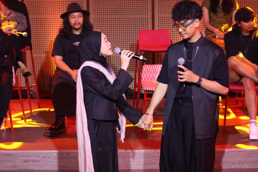 Penampilan musik dari pemuda Kota Sukabumi.ilustrasi
