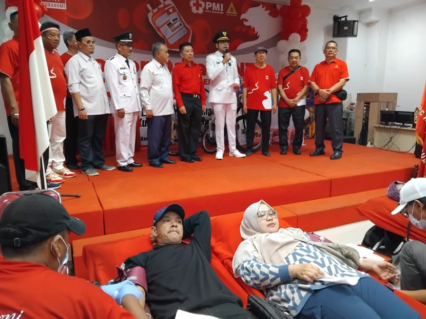 Donor darah yang digelar Inti Sukabumi, Ahad (17/8/2025).