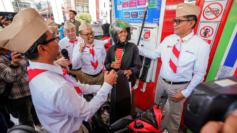 Acara yang berlangsung meriah itu dihadiri beragam komunitas, mulai dari pengemudi ojek online, komunitas otomotif roda dua dan empat, atlet disabilitas. (Foto: Dok RUZKA INDONESIA)