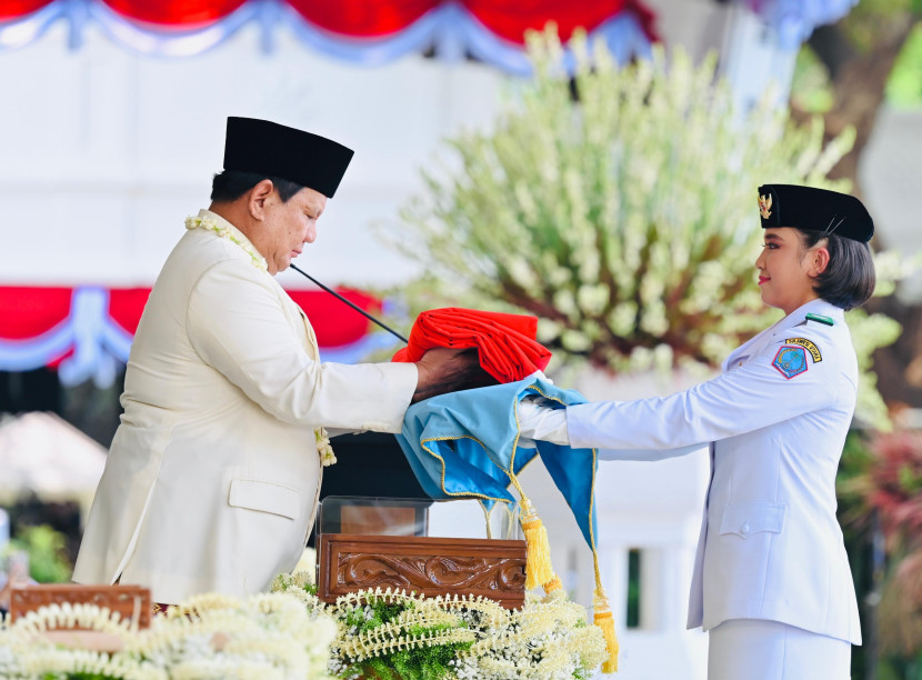 Detik-detik peringatan HUT 80 RI di Istana Merdeka Sumber:dok Puspen TNI