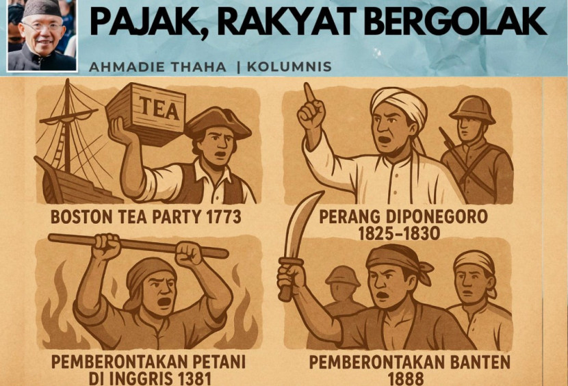 Foto ilustrasi Catatan Cak AT: Pajak, Rakyat Bergejolak. (Foto: Dok RUZKA INDONESIA)