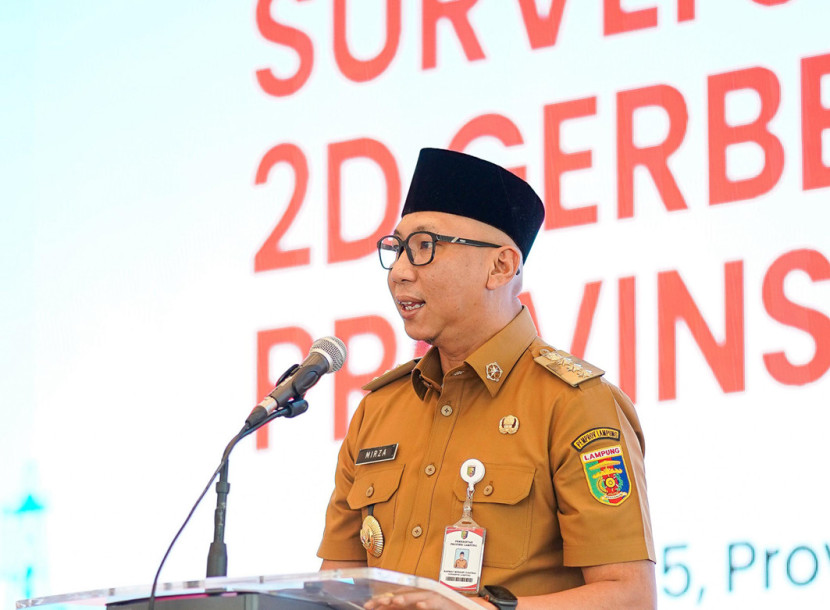 Gubernur Lampung Rahmat Mirzani Djausal membuka “Rapat Koordinasi dan Focus Group Discussion (FGD) Survei Seismik 2D - Gerbera di Wilayah Provinsi Lampung”. (FOTO: Humas SKK MIgas)