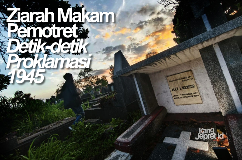 Suasana di makam fotograter Indonesia Press Photo Service (IPPHOS) Alex Mendur di Taman Pemakaman Umum Pandu, Bandung, Ahad (17/8/2025). Alex Mendur meninggal di Kota Bandung pada 30 Desember 1984 di usia 77 tahun saat menjalani pengobatan. (KANGJEPRET/YOGI ARDHI) (Data Teknis: Xiaomi 14T)