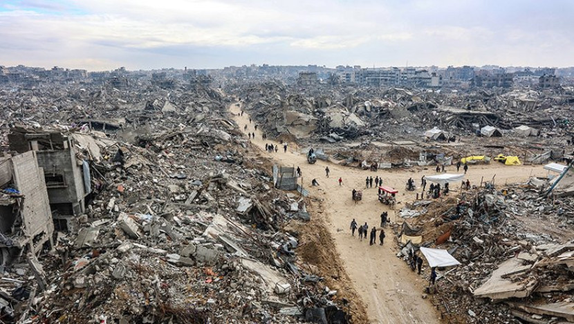 Kota Gaza luluh lantak akibat genosida penjajah zionis Israel. (Days of Palestine)