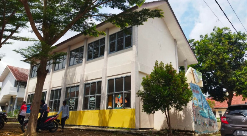 Gedung Satuan Pendidikan Non Formal (SPNF), Jl KH Abdul Halim, No 107 Kabupaten Majalengka. (Foto: Dok Eko Widiantoro)
