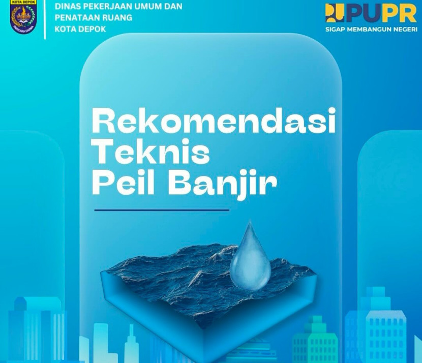 Flayer pengurusan rekomtek peil banjir di Dinas PUPR Kota Depok. (Foto: Dok RUZKA INDONESIA) 