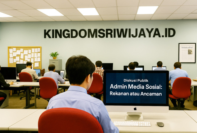 Ilustrasi Newsroom media online. (FOTO: AI)