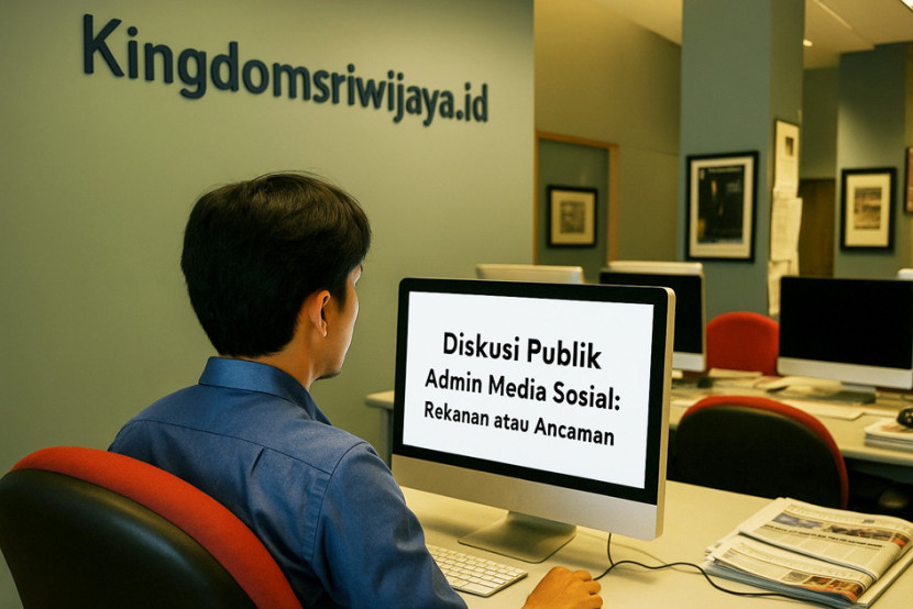 Ilustrasi Newsroom media online. (FOTO: AI)