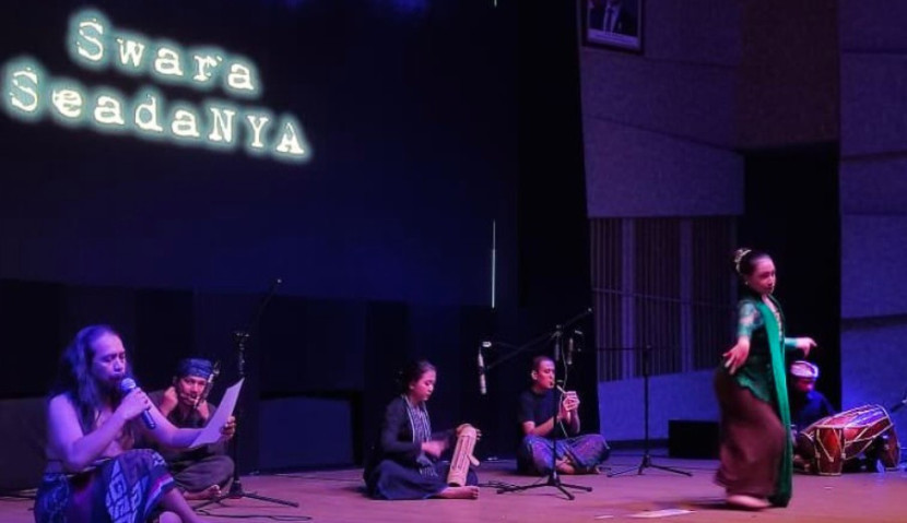 Malam Dzikir Puisi yang digelar oleh Teater Sastra Universitas Indonesia (UI), Sabtu malam (23/08/2025). (Foto: Dok Humas Teater Sastra UI)
