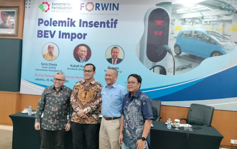  Diskusi bertajuk Polemik Insentif BEV Impor yang digelar Forum Wartawan Industri (Forwin)       dok Motoresto.id