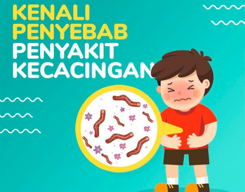 Flayer kenali penyebab penyakit cacingan. (Foto: Dok RUZKA INDONESIA)