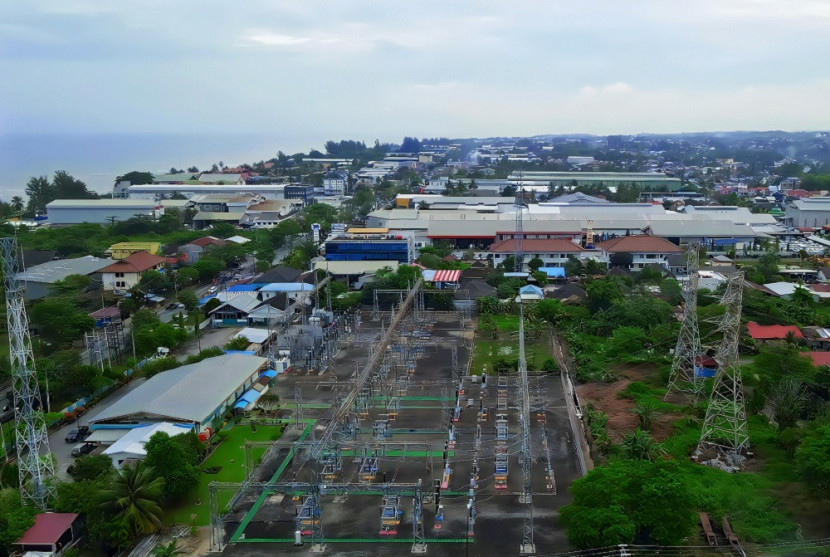 PLN Batakan, Balikpapan Timur via drone. (SekitarKaltim.ID)