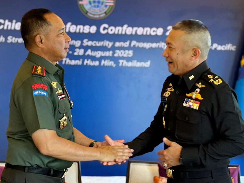 Panglima TNI Jenderal Agus Subiyanto menggelag courtesy call di sela CHODs 2025. Sumber: Puspen TNI