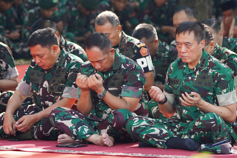 Panglima TNI Jenderal Agus Subiyanto di Monas, Jakarta Pusat, Senin (1/9/2025). Sumber: Puspen TNI