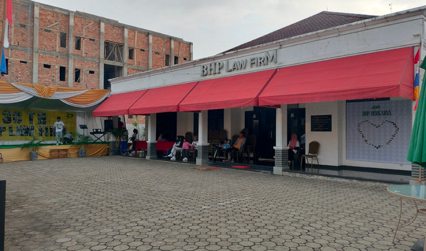 Kantor BHP Law Firm di Jalan BLPT Palembang (FOTO: Maspril Aries)