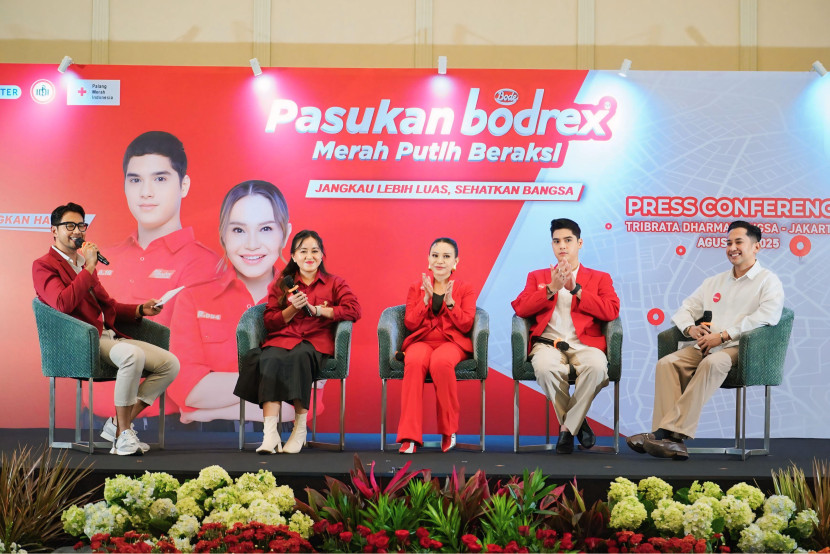 Press conference pasukan bodrex Merah Putih Beraksi. Foto: Bodrex