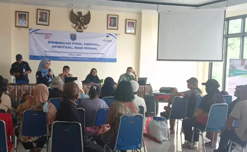 Dinsos) Kota Depok kembali melakukan asesmen terhadap pengemis, anak jalanan atau PPKS. (Foto: Dok Diskominfo Kota Depok)