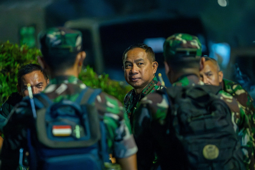 Panglima TNI Jenderal Agus Subiyanto di Monas. Sumber: Puspen TNI