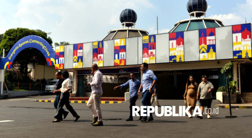 Suasana kawasan Blok M usai direvitalisasi di Jakarta, Senin (02/06/2025). (Foto: Republika/Thoudy Badai)