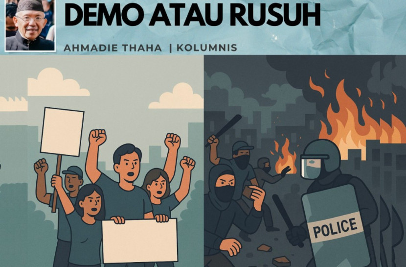Foto ilustrasi Catatan Cak AT: Demo atau Rusuh. (Foto: Dok RUZKA INDONESIA)