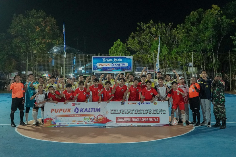 Pupuk Kaltim menghelat turnamen futsal antar kelurahan se-Bontang. (PKT)