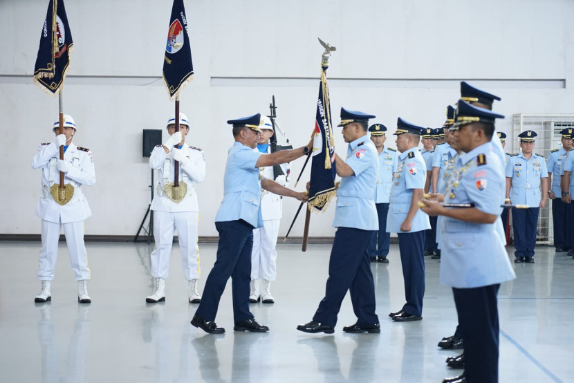 Pelantikan Kolonel Nav M.D. Irman Fathurrahman, S.E., M.M. sebagai Komandan Lanud Husein Sastranegara. Foto: Istimewa