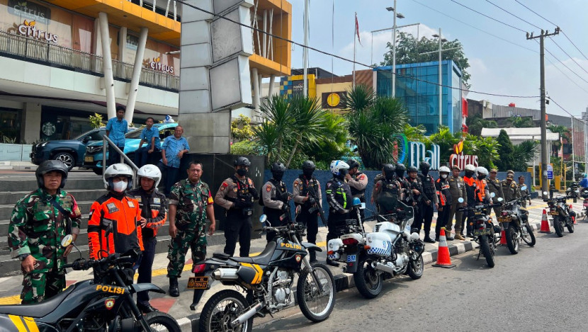 Polrestro Depok gelar patroli berskala besar. (Foto: Dok Humas Polrestro Depok)
