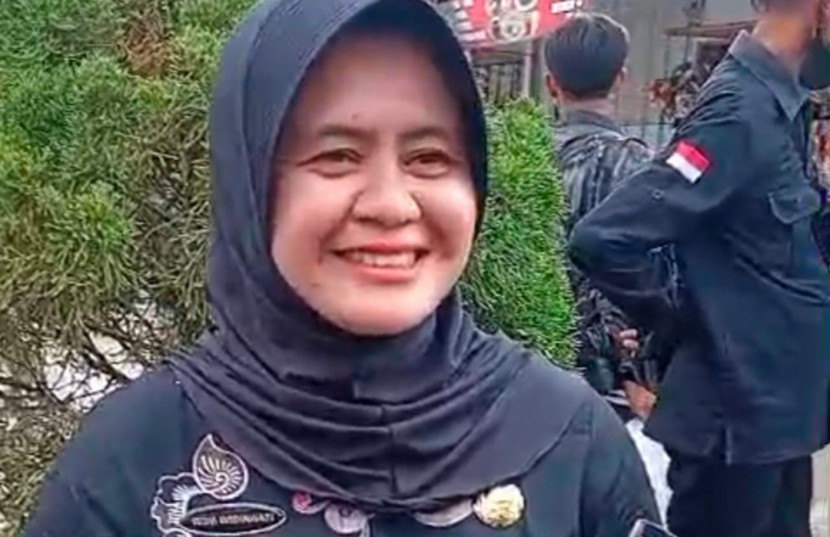 Kepala Desa Teja, Wiwi Widiawati saat jumpa pers. (Foto: Dok Eko Widiantoro)